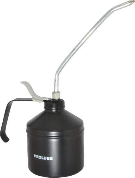 PRO-LUBE - 1,000 mL Capcity, 9" Long Rigid Spout, Lever-Type Oiler - Steel Pump, Steel Body, Powder Coated - Best Tool & Supply