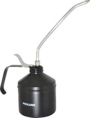 PRO-LUBE - 1,000 mL Capcity, 9" Long Rigid Spout, Lever-Type Oiler - Steel Pump, Steel Body, Powder Coated - Best Tool & Supply