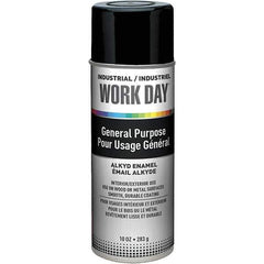 Krylon - Black, Gloss, Enamel Spray Paint - 9 to 13 Sq Ft per Can, 10 oz Container, Use on Ceramics, Glass, Metal, Plaster, Wood - Best Tool & Supply