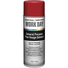 Krylon - Red, Gloss, Enamel Spray Paint - 9 to 13 Sq Ft per Can, 10 oz Container, Use on Ceramics, Glass, Metal, Plaster, Wood - Best Tool & Supply