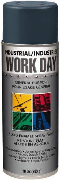 Krylon - Gray, Gloss, Enamel Spray Paint - 9 to 13 Sq Ft per Can, 10 oz Container, Use on Ceramics, Glass, Metal, Plaster, Wood - Best Tool & Supply