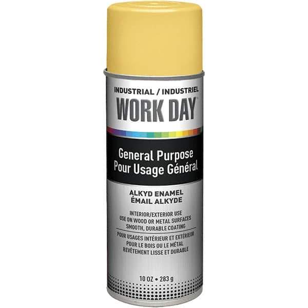 Krylon - Yellow, Gloss, Enamel Spray Paint - 9 to 13 Sq Ft per Can, 10 oz Container, Use on Ceramics, Glass, Metal, Plaster, Wood - Best Tool & Supply