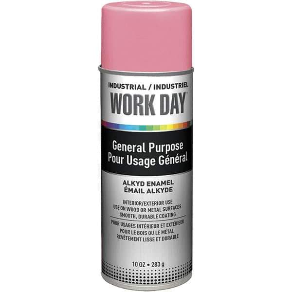 Krylon - Pink, Gloss, Enamel Spray Paint - 9 to 13 Sq Ft per Can, 10 oz Container, Use on Ceramics, Glass, Metal, Plaster, Wood - Best Tool & Supply