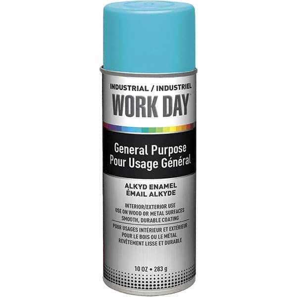 Krylon - Sky Blue, Gloss, Enamel Spray Paint - 9 to 13 Sq Ft per Can, 10 oz Container, Use on Ceramics, Glass, Metal, Plaster, Wood - Best Tool & Supply