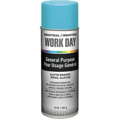 Krylon - Sky Blue, Gloss, Enamel Spray Paint - 9 to 13 Sq Ft per Can, 10 oz Container, Use on Ceramics, Glass, Metal, Plaster, Wood - Best Tool & Supply