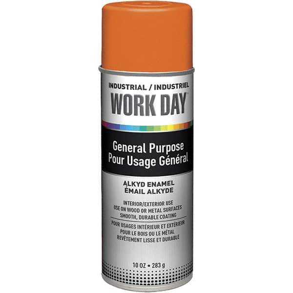 Krylon - Orange, Gloss, Enamel Spray Paint - 9 to 13 Sq Ft per Can, 10 oz Container, Use on Ceramics, Glass, Metal, Plaster, Wood - Best Tool & Supply