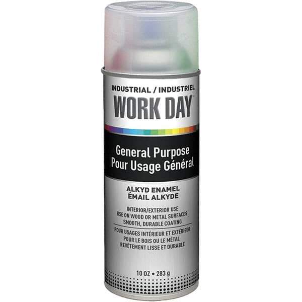 Krylon - Clear, Gloss, Enamel Spray Paint - 9 to 13 Sq Ft per Can, 10 oz Container, Use on Ceramics, Glass, Metal, Plaster, Wood - Best Tool & Supply