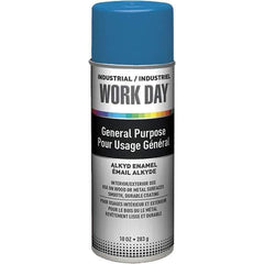 Krylon - True Blue, Gloss, Enamel Spray Paint - 9 to 13 Sq Ft per Can, 10 oz Container, Use on Ceramics, Glass, Metal, Plaster, Wood - Best Tool & Supply