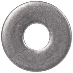 Made in USA - #2 Screw, Grade 300 Stainless Steel Standard Flat Washer - 0.094" ID x 1/4" OD, 0.016" Thick, Plain Finish, Meets Military Specifications - Best Tool & Supply