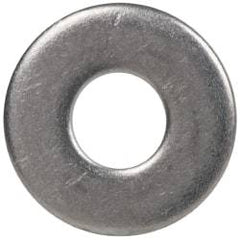 Made in USA - #6L Screw, Grade 300 Stainless Steel Standard Flat Washer - 0.156" ID x 3/8" OD, 0.036" Thick, Passivated Finish, Meets Military Specifications - Best Tool & Supply