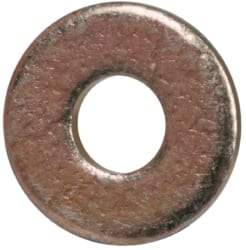 Made in USA - #0 Screw, Grade 1008/1010 Steel Standard Flat Washer - 0.078" ID x 0.188" OD, 0.02" Thick, Cadmium-Plated Finish, Meets Military Specifications - Best Tool & Supply