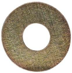 Made in USA - #2 Screw, Grade 1008/1010 Steel Standard Flat Washer - 0.094" ID x 1/4" OD, 0.018" Thick, Cadmium-Plated Finish, Meets Military Specifications - Best Tool & Supply