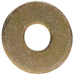 Made in USA - #4 Screw, Grade 1008/1010 Steel Standard Flat Washer - 1/8" ID x 3/8" OD, 0.03" Thick, Cadmium-Plated Finish, Meets Military Specifications - Best Tool & Supply