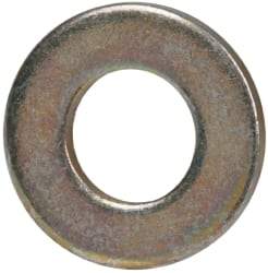 Made in USA - #8 Screw, Grade 1008/1010 Steel Standard Flat Washer - 0.188" ID x 3/8" OD, 0.042" Thick, Cadmium-Plated Finish, Meets Military Specifications - Best Tool & Supply