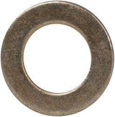 Made in USA - #10 Screw, Grade 1008/1010 Steel Standard Flat Washer - 0.219" ID x 0.365" OD, 0.03" Thick, Cadmium-Plated Finish, Meets Military Specifications - Best Tool & Supply