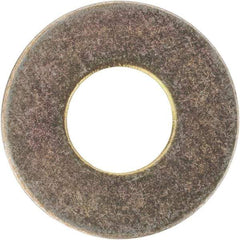 Made in USA - #10 Screw, Grade 1008/1010 Steel Standard Flat Washer - 1/4" ID x 0.562" OD, 0.03" Thick, Cadmium-Plated Finish, Meets Military Specifications - Best Tool & Supply