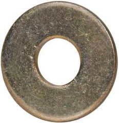 Made in USA - 1/4" Screw, Grade 1008/1010 Steel Standard Flat Washer - 0.281" ID x 0.734" OD, 0.06" Thick, Cadmium-Plated Finish, Meets Military Specifications - Best Tool & Supply