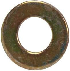 Made in USA - 5/16" Screw, Grade 1008/1010 Steel Standard Flat Washer - 0.344" ID x 0.688" OD, 0.06" Thick, Cadmium-Plated Finish, Meets Military Specifications - Best Tool & Supply