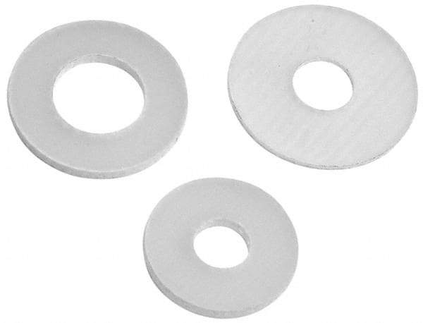 Made in USA - #4 Screw, Grade G10 Fiberglass Standard Flat Washer - 1/8" ID x 0.31" OD, 0.031" Thick, Plain Finish - Best Tool & Supply