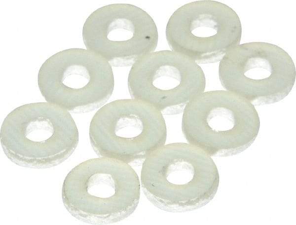 Made in USA - #4 Screw, Grade G10 Fiberglass Standard Flat Washer - 1/8" ID x 0.317" OD, 0.062" Thick, Plain Finish - Best Tool & Supply