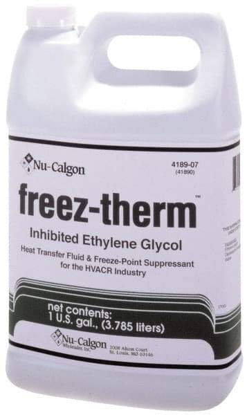 Nu-Calgon - 55 Gallon Heat-Transfer Antifreeze Fluid - Comes in Drum, Ethylene Glycol Composition - Best Tool & Supply