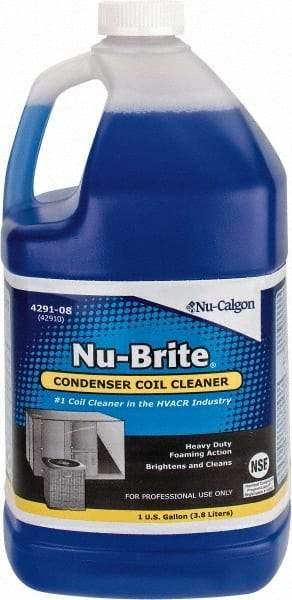 Nu-Calgon - 1 Gal Bottle HVAC Coil Cleaner - Alkaline Formula - Best Tool & Supply