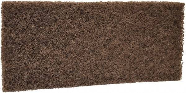 Remco - 10" Long x 4-1/2" Wide x 15/16" Thick Scouring Pad - Heavy-Duty, Brown - Best Tool & Supply