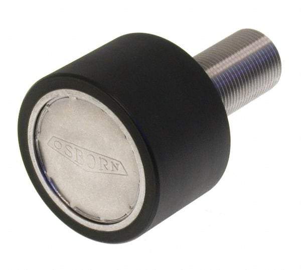 Osborn International - 2" Roller Diam x 1-11/16" Width, 7/8" Stud Diam x 2" Length, Plain Stud Load Runner - Urethane, 1-1/8" Thread Length, 7/8-14 Thread, 3-11/16" OAL, 340 Lb Dynamic Cap - Best Tool & Supply