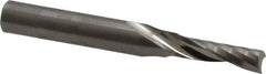 Onsrud - 3/16" Cutting Diam x 5/8" Length of Cut, 1 Flute, Upcut Spiral Router Bit - Uncoated, Right Hand Cut, Solid Carbide, 2" OAL x 1/4" Shank Diam, Single Edge, 21° Helix Angle - Best Tool & Supply