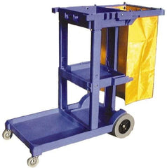 PRO-SOURCE - Polyethylene Janitor Cart - 20" Width - Best Tool & Supply