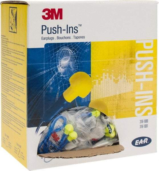 3M - Reusable, Corded, 28 dB Earplugs - Yellow, 100 Pairs - Best Tool & Supply