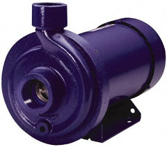 Goulds Pumps - ODP Motor, 208-230/460 Volt, 4.0/2.0 Amp, 3 Phase, 1 HP, 3500 RPM, Cast Iron Straight Pump - 1-1/4 Inch Inlet, 1 Inch Outlet, 44 Max Head psi, 316L Stainless Steel Impeller, Carbon Ceramic Buna Seal, 102 Ft. Shut Off - Best Tool & Supply