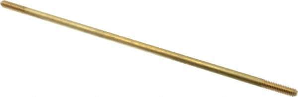 Made in USA - 10" Long, 1/4-20 Thread, Float Valve Rod - Brass, 1/2" Thread Length - Best Tool & Supply