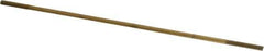 Made in USA - 12" Long, 1/4-20 Thread, Float Valve Rod - Brass, 1/2" Thread Length - Best Tool & Supply