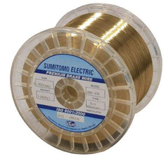 Global EDM - Brass Hard Grade Electrical Discharge Machining (EDM) Wire - 900 N per sq. mm Tensile Strength - Best Tool & Supply