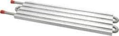 Lytron - 12" Long x 3-1/2" High, Straight Connection Stainless Steel Tube Cold Plate - 3/8 OD Tube, 4-Pass Fluid Path, Deionized Water or Corrosive Fluids Cooling, 1/2" Thick - Best Tool & Supply