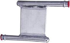 Lytron - 2" Long x 2" High, Beaded Connection Aluminum Tube Cold Plate - 3/8 OD Tube, Z Fluid Path Fluid Path, Ethylene Glycol & Water Mixture EGW Cooling, 0.13" Thick - Best Tool & Supply