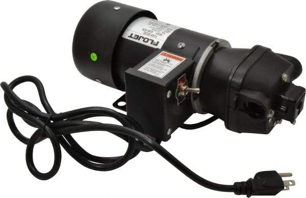 FloJet - 1/10 HP, 1/2 Inlet Size, 1/2 Outlet Size, with Manual onand off Switch, Diaphragm Spray Pump - 115 Input Voltage, Santoprene, Polypropylene, 3.20 Max GPM, 2500 Max RPM, Barbed - Best Tool & Supply