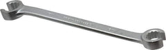 Proto - 15 x 17mm, Chrome Finish, Open End Flare Nut Wrench - 12 Points, 8" OAL, Steel, Double End Head - Best Tool & Supply