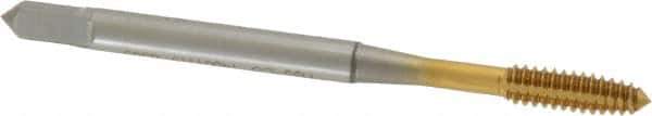 OSG - #6-32 UNC H5 Thread Limit Plug Thread Forming Tap - Cobalt, TiN Finish, 2" OAL, 11/16" Thread Length, Right Hand Thread, Series HY-PRO NRT - Best Tool & Supply