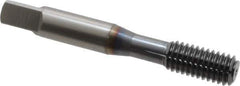 OSG - 3/8-16 UNC H7 Thread Limit Bottoming Thread Forming Tap - Powdered Metal High Speed Steel, TiCN Finish, 2-15/16" OAL, 1-1/4" Thread Length, Right Hand Thread, Series EXOTAP NRT - Best Tool & Supply