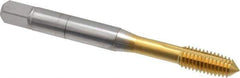 OSG - M6x1.00 Metric Coarse D8 Thread Limit Plug Thread Forming Tap - Cobalt, TiN Finish, 2-1/2" OAL, 1" Thread Length, Right Hand Thread, Series HY-PRO NRT - Best Tool & Supply