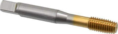 OSG - M8x1.25 Metric Coarse D9 Thread Limit Plug Thread Forming Tap - Cobalt, TiN Finish, 2-23/32" OAL, 1-1/8" Thread Length, Right Hand Thread, Series HY-PRO NRT - Best Tool & Supply