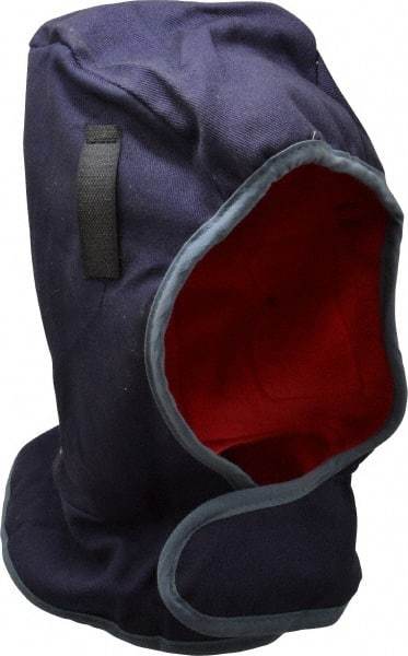 OccuNomix - Universal Size, Navy Blue, Underneath Hard Hat Winter Liner - Shoulder Cape Length, 3 Layer - Best Tool & Supply