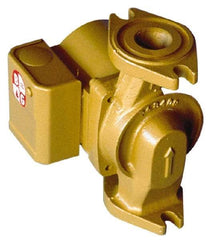 Bell & Gossett - 1/40 hp, 5-1/16" Long, 1 Phase, Brass Housing, Noryl Impeller, Inline Circulator Pump - 115 Volt, 60 Hz, 6-1/8" Flange Width, Bell & Gossett Part No. 103261, 150 Max psi, ODP Motor - Best Tool & Supply