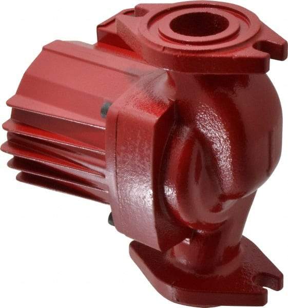 Bell & Gossett - 1/15 hp, 6-3/16" Long, 1 Phase, Cast Iron Housing, Noryl Impeller, Inline Circulator Pump - 115 Volt, 60 Hz, 6-3/8" Flange Width, Bell & Gossett Part No. 103350, 150 Max psi, ODP Motor - Best Tool & Supply