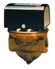 McDonnell & Miller - 100 psi, Brass Housing, High Sensitivity Flow Switch - 2.5 Flow Set Point, 0.12 to 2.5 GPM - Best Tool & Supply