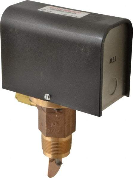 McDonnell & Miller - 300 psi, Brass Housing, General Purpose Flow Switch - 7.7 Flow Set Point, 4.8 to 998 GPM - Best Tool & Supply