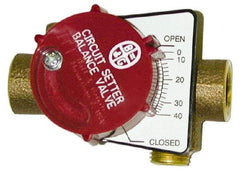 Bell & Gossett - 3/4" Pipe, Solder End Connections, Inline Calibrated Balance Valve - 3-1/2" Long, 2-3/4" High, 200 Max psi, Brass Body - Best Tool & Supply