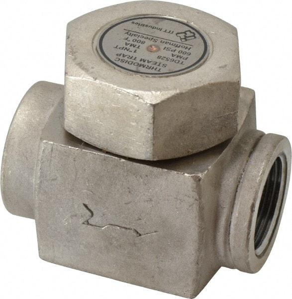 Hoffman Speciality - 1 Female" Pipe, Stainless Steel Thermodisc Steam Trap - 600 Max psi - Best Tool & Supply